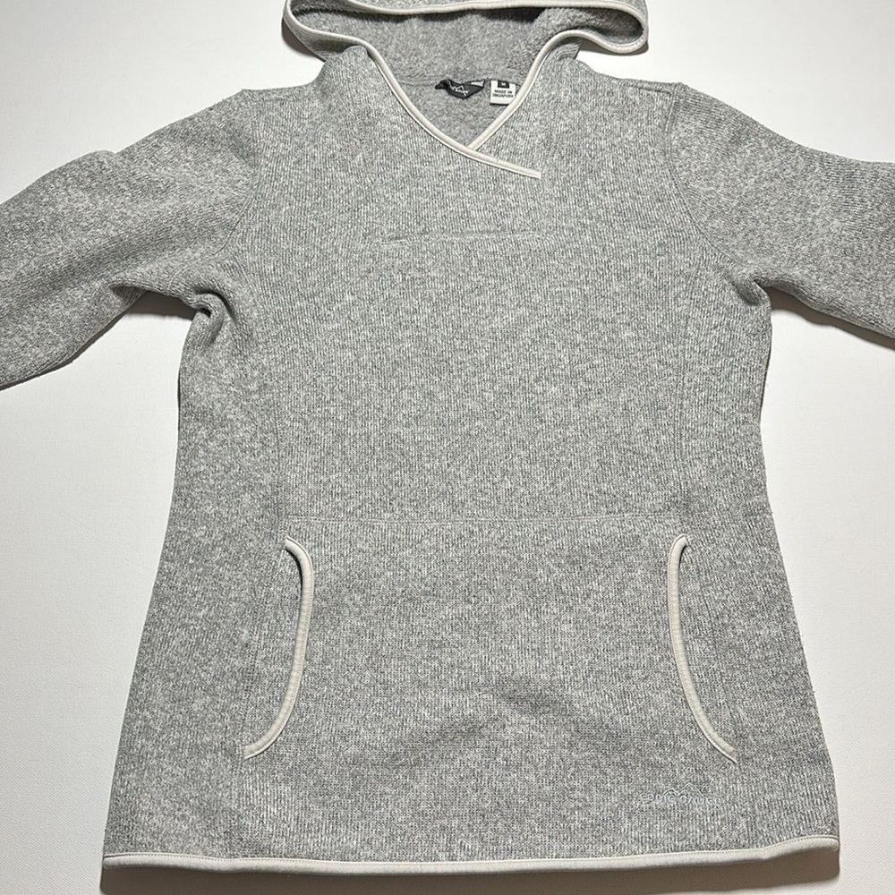 Eddie Bauer Fleece Pullover Sweater with Hood - Womens Medium - Picture 3 of 12
